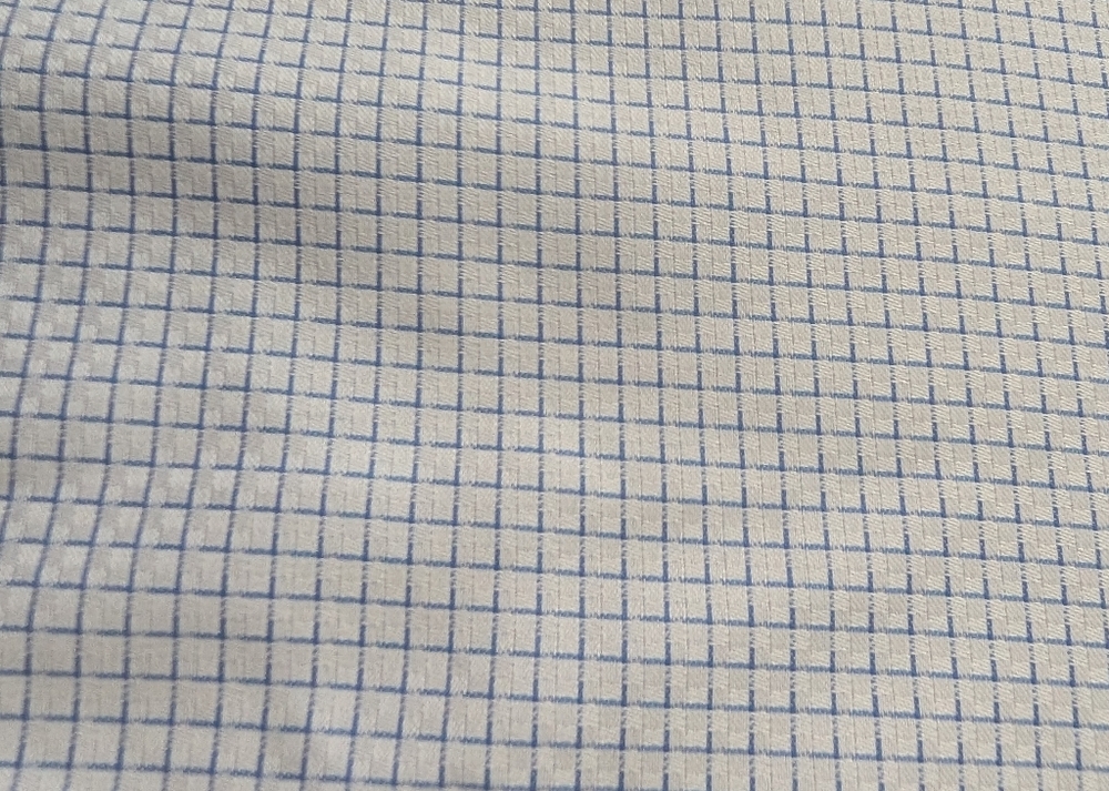 Hart Schaffner Marx Blue Patterned Button Up Dres… - image 2